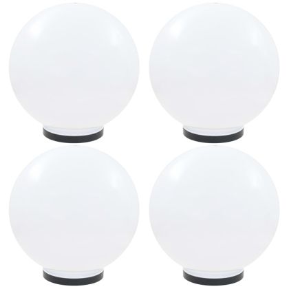Градински сфери за LED лампи, 4 бр, 40 см, PMMA