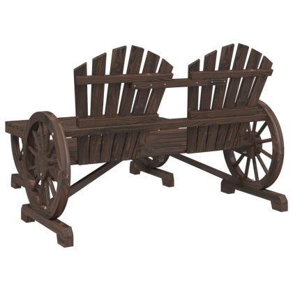 Градински лаундж комплект, 4 части, масивно чамово дърво