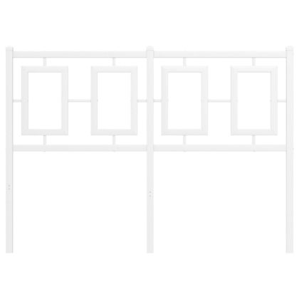 Метална резервна табла за легло, бяла, 120 см