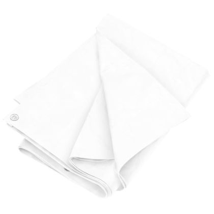 Брезент, 180 г/м², 6x10 м, бял, HDPE