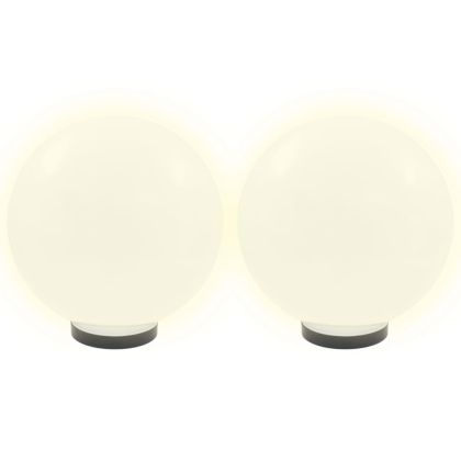 Градински сфери за LED лампи, 2 бр, 30 см, PMMA