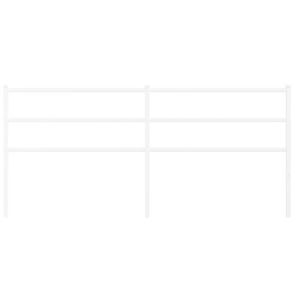 Метална резервна табла за легло, бяла, 200 см