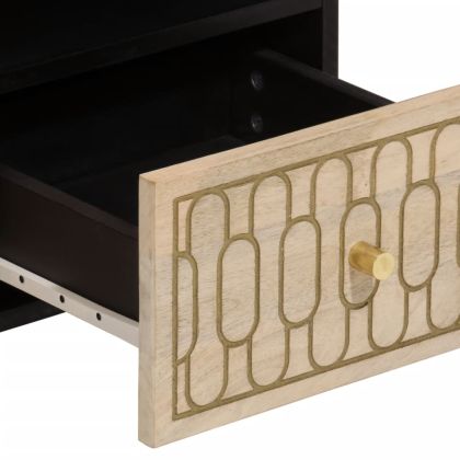 ТВ шкаф, 70x33x46 см, масивно мангово дърво