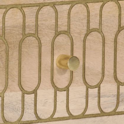 ТВ шкаф, 70x33x46 см, масивно мангово дърво