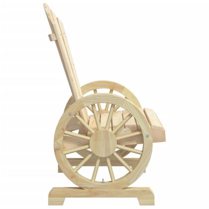 Градински лаундж комплект, 3 части, масивно чамово дърво