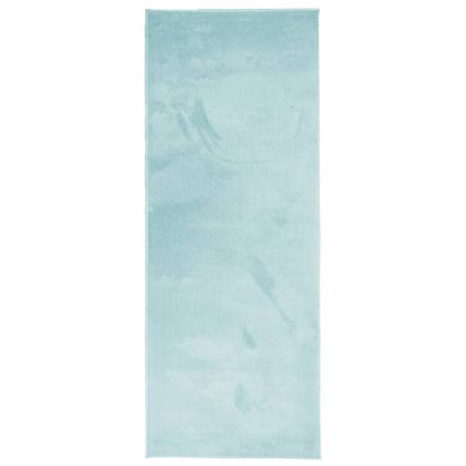 Килим OVIEDO с къс косъм, зелен, 80x200 см
