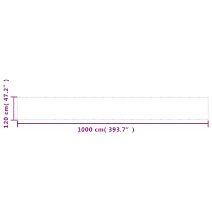 Балконски параван син 120x1000 см 100% полиестер оксфорд