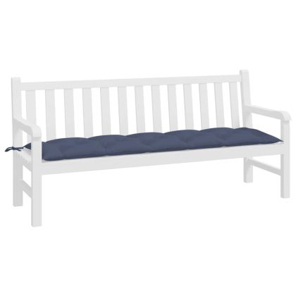Възглавница за пейка нейви синьо 180x50x7 см Оксфорд плат
