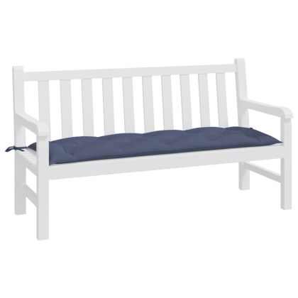 Възглавница за пейка нейви синьо 150x50x7 см Оксфорд плат