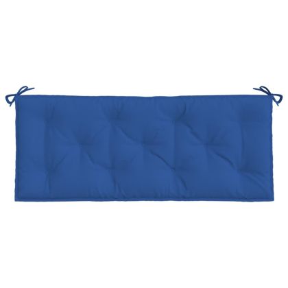 Възглавници за градински пейки 2 бр синьо 120x50x7 см плат