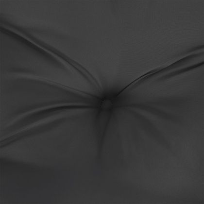 Възглавници за градински пейки 2 бр черно 150x50x7 см плат