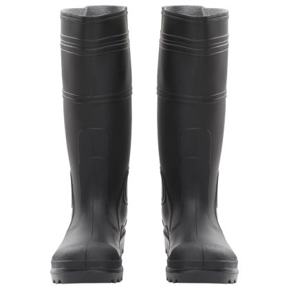 Ботуши за дъжд, черни, размер 40, PVC