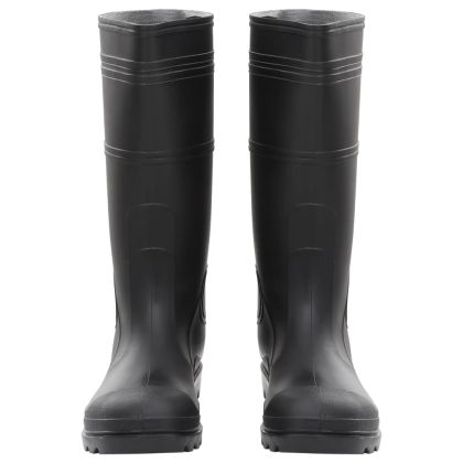 Ботуши за дъжд, черни, размер 45, PVC