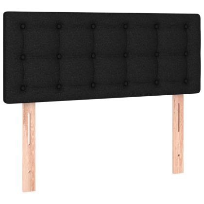 Боксспринг легло с матрак, черна, 90x190 см, плат