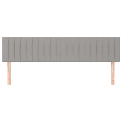 Табла за легло, светло сива, 200x5x78/88 см, плат