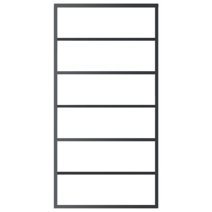 Плъзгаща се врата с механизъм ESG стъкло и алуминий 102x205 см