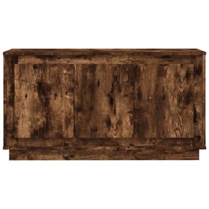 Сайдборд, опушен дъб, 102x35x55 см, инженерно дърво
