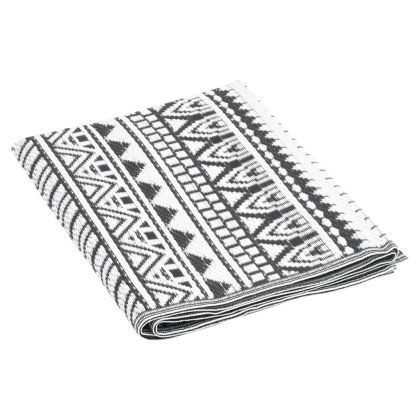 Килим за открито, ARAKIL черен, 80x150 см, PP