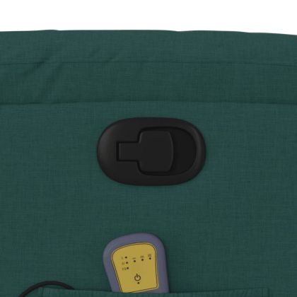 Масажен наклоняем стол, тъмнозелен, текстил