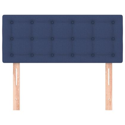 Горна табла за легло, синя,100x5x78/88 см, плат