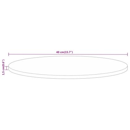 Плот за маса Ø 40x1,5 см кръгло масивно дърво грубо манго