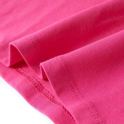 Детска тениска, тъмнорозово, 116