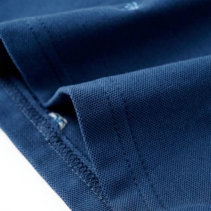 Детска поло тениска, тъмносиня, 128