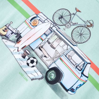 Детска тениска, светла мента, 140