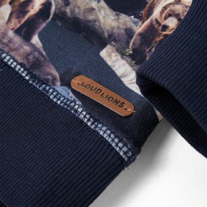 Детски суитшърт, тъмносин, 140