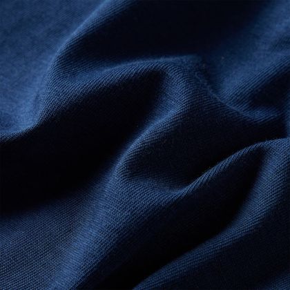 Детска тениска с дълъг ръкав, нейви синьо, 116