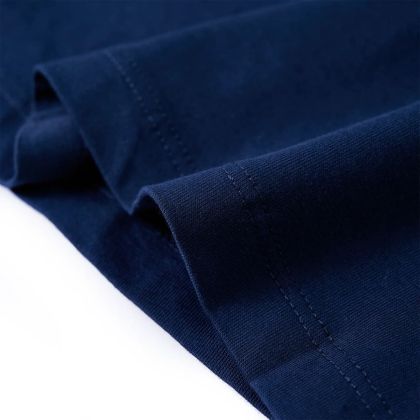 Детска тениска с дълъг ръкав, нейви, 104