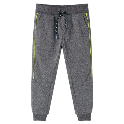 Детски спортен панталон, сив меланж, 128