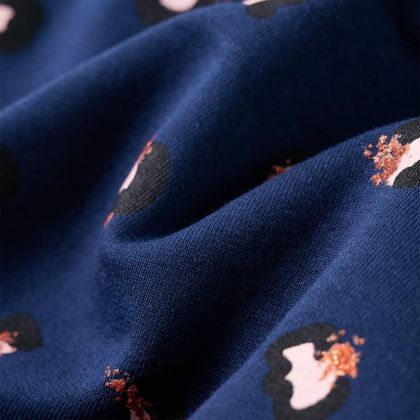 Детски суитшърт с качулка, нейви син, 128