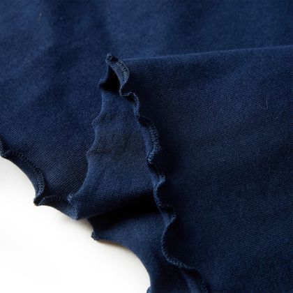 Детска тениска с дълъг ръкав, нейви синьо, 128