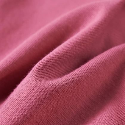 Детска тениска с дълъг ръкав, малина, 116