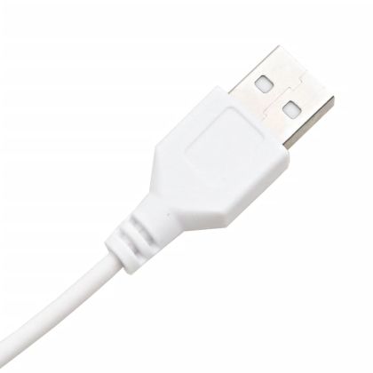 Комплект тоалетка с LED, бяла, инженерно дърво