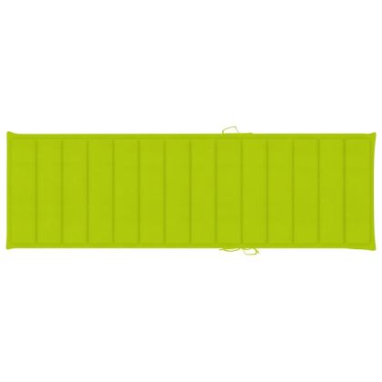 Шезлонг с яркозелено шалте, импрегниран бор