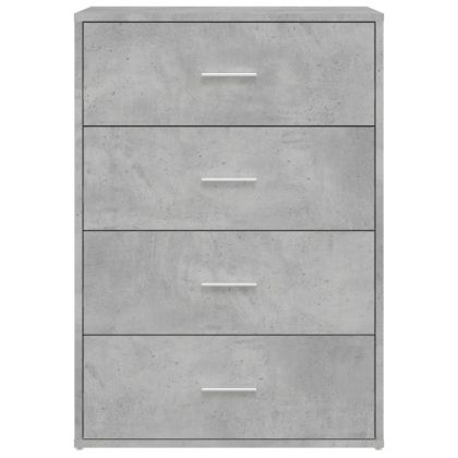Бюфет бетонно сив 60x31x84 см инженерно дърво