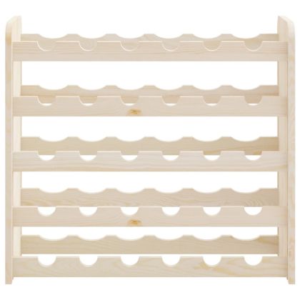 Поставка за вино 67,5x25x60 см масивна чамова дървесина