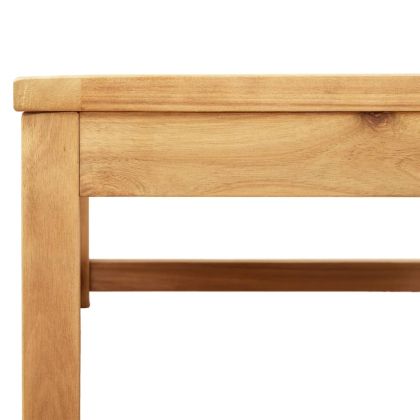 Градински лаундж комплект с възглавници, 6 части, масив акация