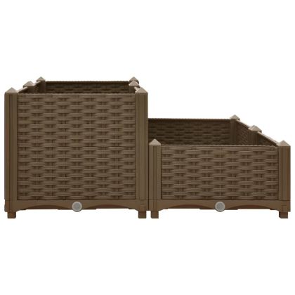 Повдигната леха, 80x80x38 см, полипропилен