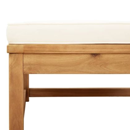 Градински лаундж комплект с възглавници, 5 части, акация масив