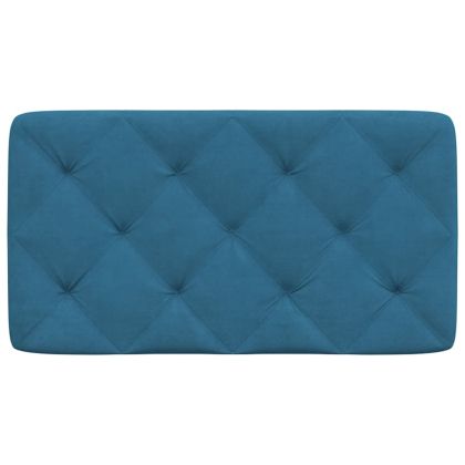 Мека табла за легло, синя, 80 см, кадифе