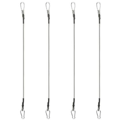 310252 Ropes with Carabiner 4 pcs Rubber