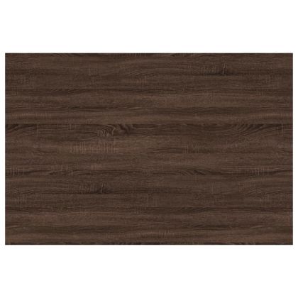 Стенни рафтове 4 бр кафяв дъб 60x40x1,5 см инженерно дърво