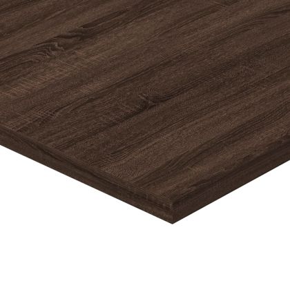 Стенни рафтове 4 бр кафяв дъб 60x40x1,5 см инженерно дърво