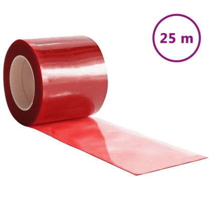 Завеса за врата червена 200x1,6 мм 25 м PVC