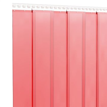 Завеса за врата червена 200x1,6 мм 25 м PVC