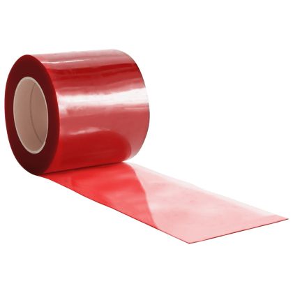 Завеса за врата червена 200x1,6 мм 25 м PVC