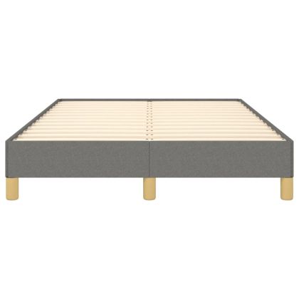 Рамка за легло без матрак, тъмносив, 120x190 см, плат